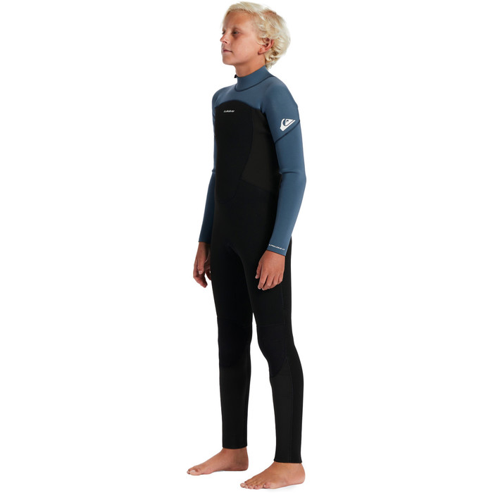 2024 Quiksilver Boys Prologue 4/3mm GBS Back Zip Wetsuit EQBW103119 - Black / Bering